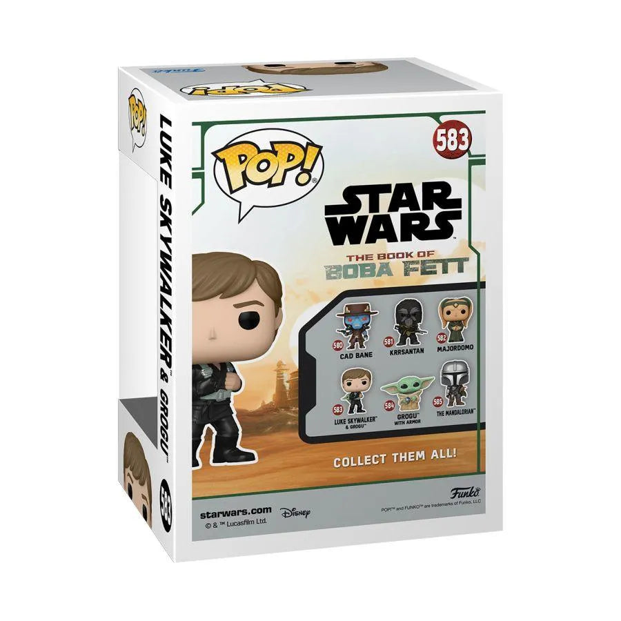 FUN68652 Star Wars: Book of Boba Fett - Luke Skywalker with Grogu Pop! Vinyl - Funko - Titan Pop Culture