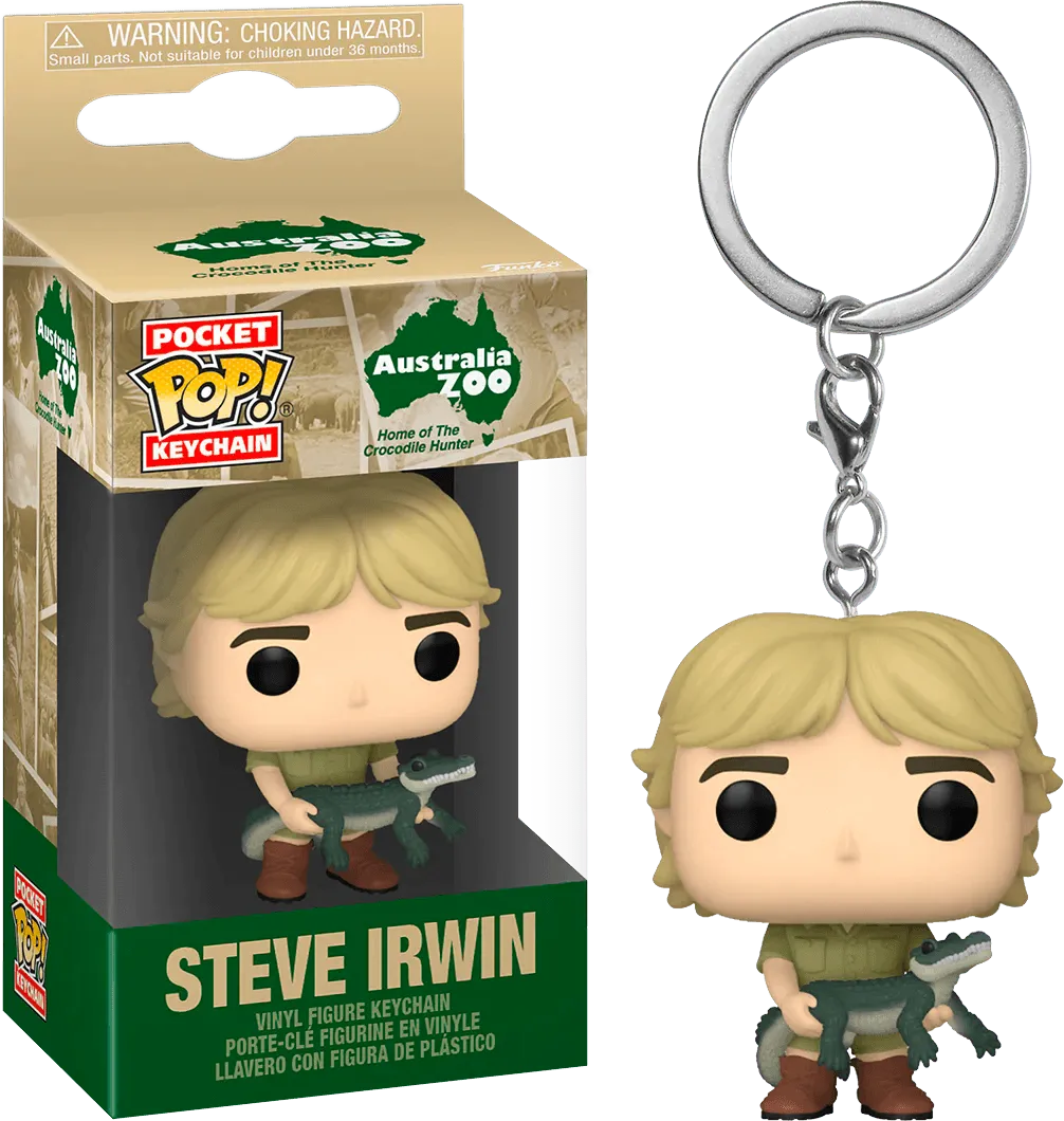 FUN70812 Crocodile Hunter - Steve Irwin Pop! Keychain - Funko - Titan Pop Culture