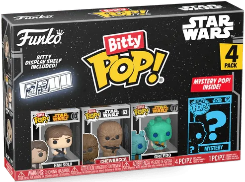 FUN71513 Star Wars - Han Solo Bitty Pop! 4-Pack - Funko - Titan Pop Culture