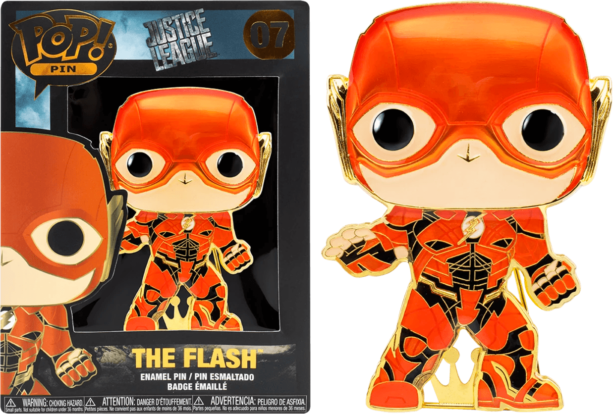 FUNDCCPP0007 Flash - Flash 4" Pop! Enamel Pin - Funko - Titan Pop Culture