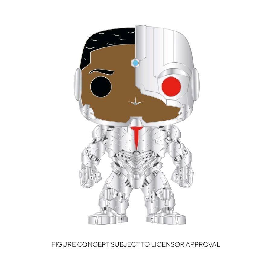 FUNDCCPP0008 Cyborg - Cyborg 4" Pop! Enamel Pin - Funko - Titan Pop Culture