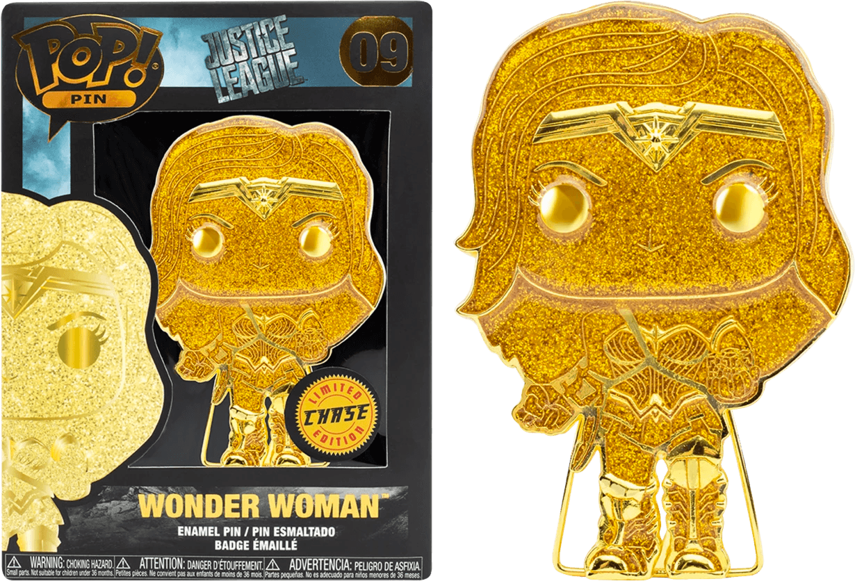 FUNDCCPP0011 Wonder Woman - Wonder Woman (with chase) 4" Pop! Enamel Pin - Funko - Titan Pop Culture