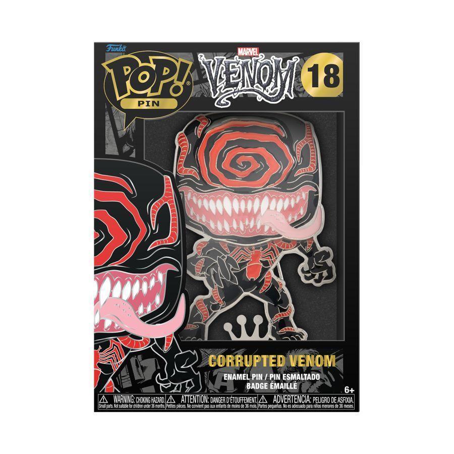 FUNMVPP0038 Venom - Venom Corrupted (with chase) 4" Pop! Enamel Pin - Funko - Titan Pop Culture