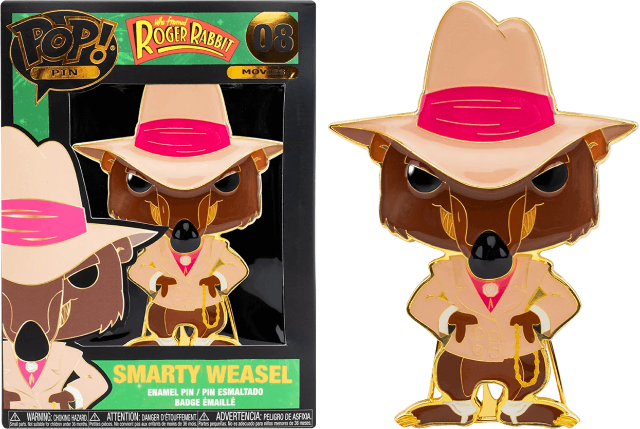 FUNRRPP0003 Roger Rabbit - Toon Patrol 4" Pop! Enamel Pin - Funko - Titan Pop Culture