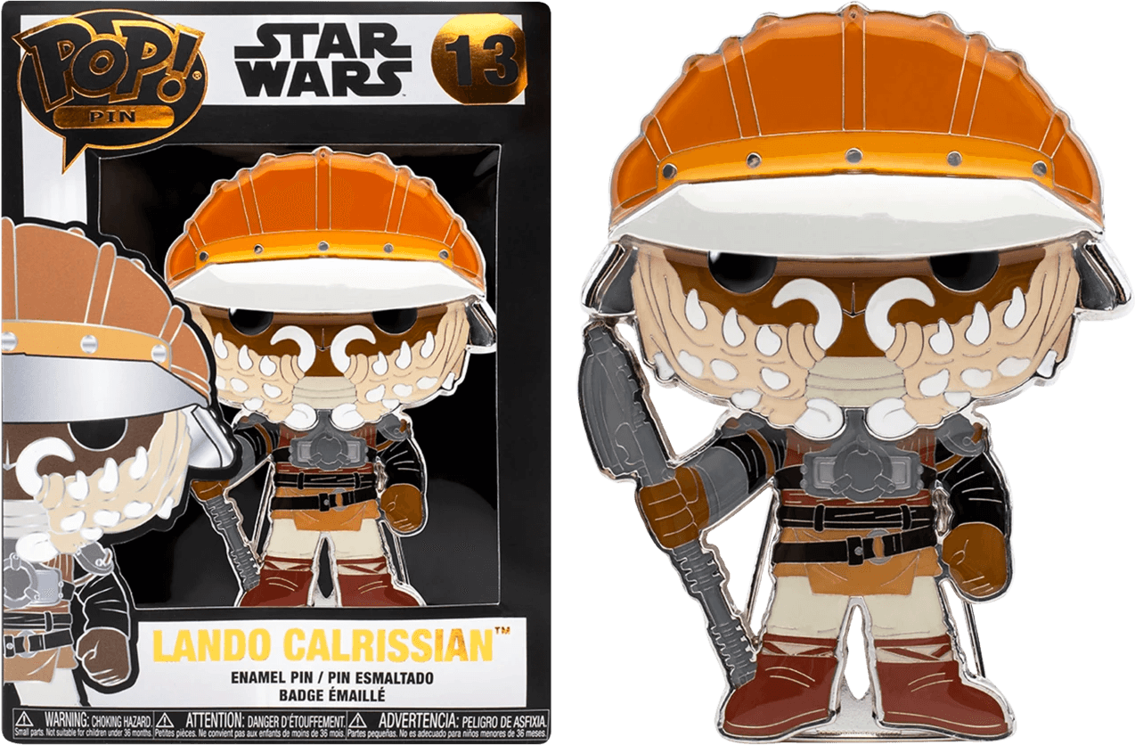 FUNSTPP0014 Star Wars - Lando Calrissian 4" Pop! Enamel Pin - Funko - Titan Pop Culture