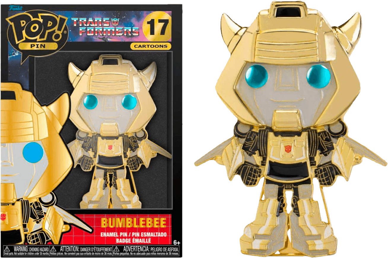 FUNTRNPP0003 Transformers (TV) - Bumblebee 4" Pop! Enamel Pin - Funko - Titan Pop Culture