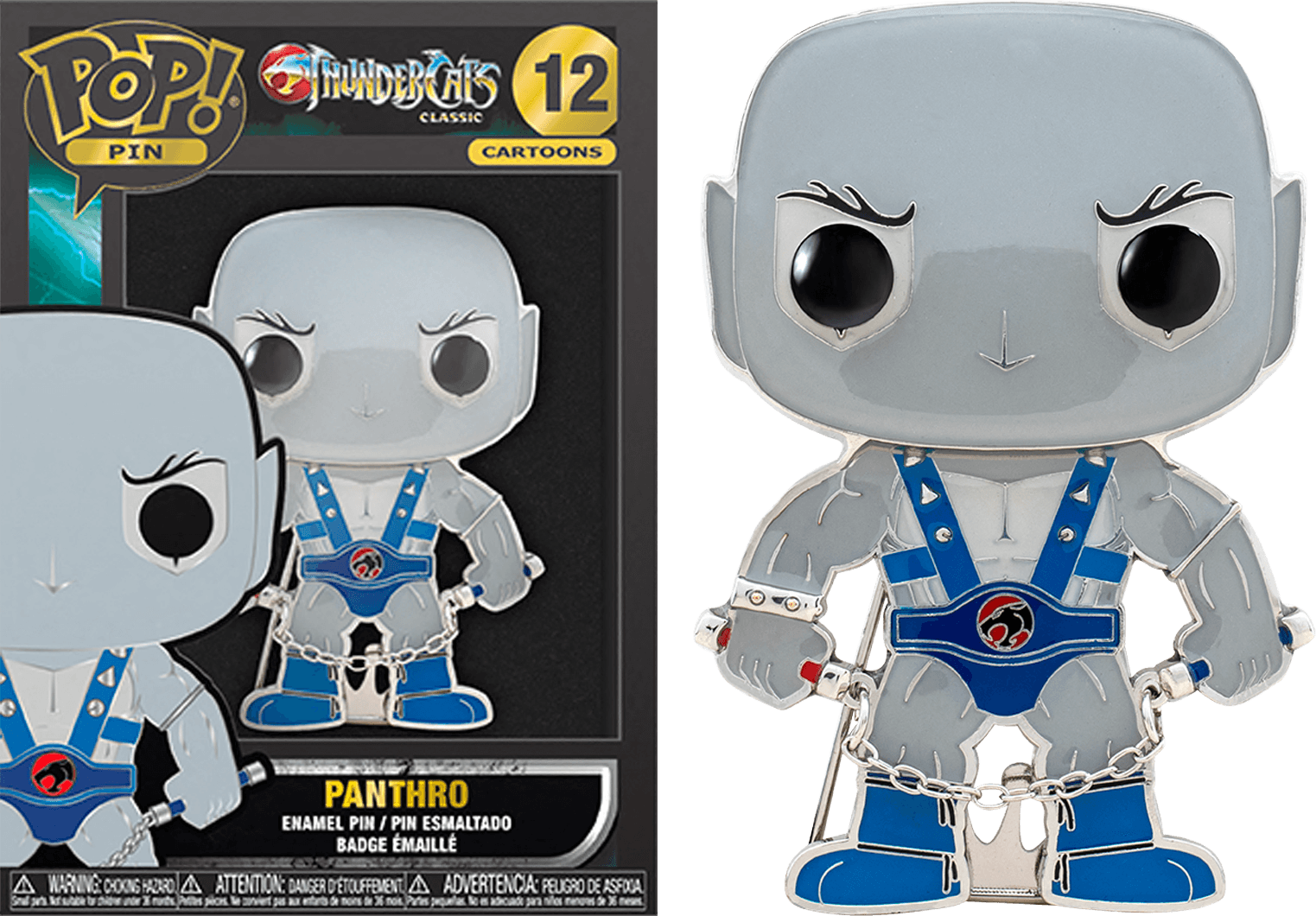 FUNWBPP0003 Thundercats - Panthro 4" Pop! Enamel Pin - Funko - Titan Pop Culture