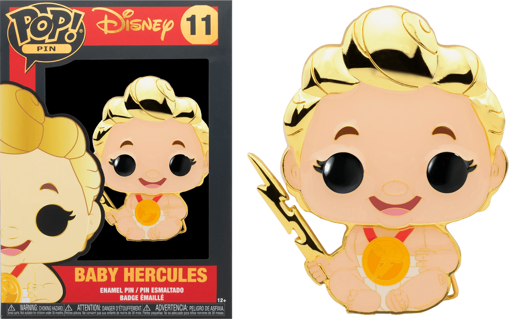 FUNWDPP0016 Hercules - Baby Hercules (with chase) 4" Pop! Enamel Pin - Funko - Titan Pop Culture