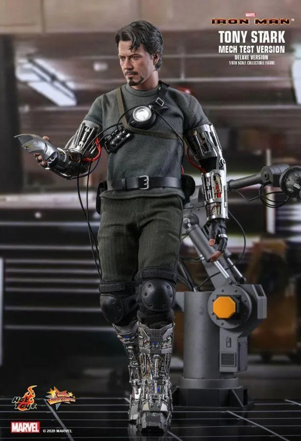HOTMMS582 Iron Man (2008) - Tony Stark Mech Test Deluxe 1:6 Scale Collectable Action Figure - Hot Toys - Titan Pop Culture
