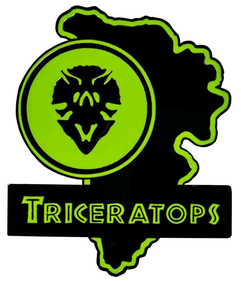 IKO1630 Jurassic Park - Triceratops Map Enamel Pin - Ikon Collectables - Titan Pop Culture