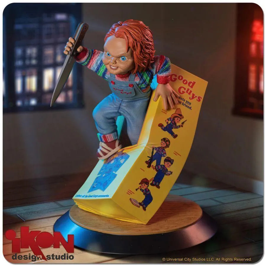 IKO1697 Child's Play - Chucky Breaking Free From Box PVC Statue - Ikon Design Studio - Titan Pop Culture