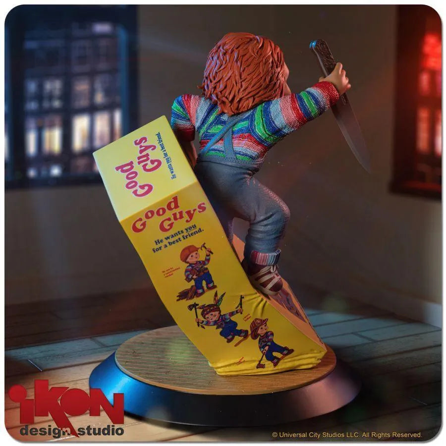 IKO1697 Child's Play - Chucky Breaking Free From Box PVC Statue - Ikon Design Studio - Titan Pop Culture