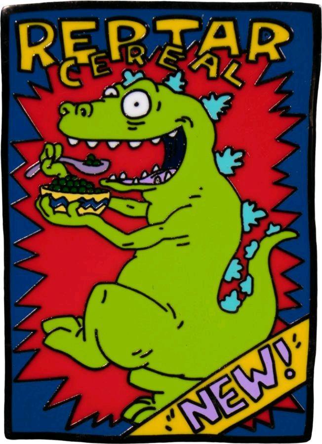 IKO1823 Rugrats - Reptar Cereal Glow Enamel Pin - Ikon Collectables - Titan Pop Culture