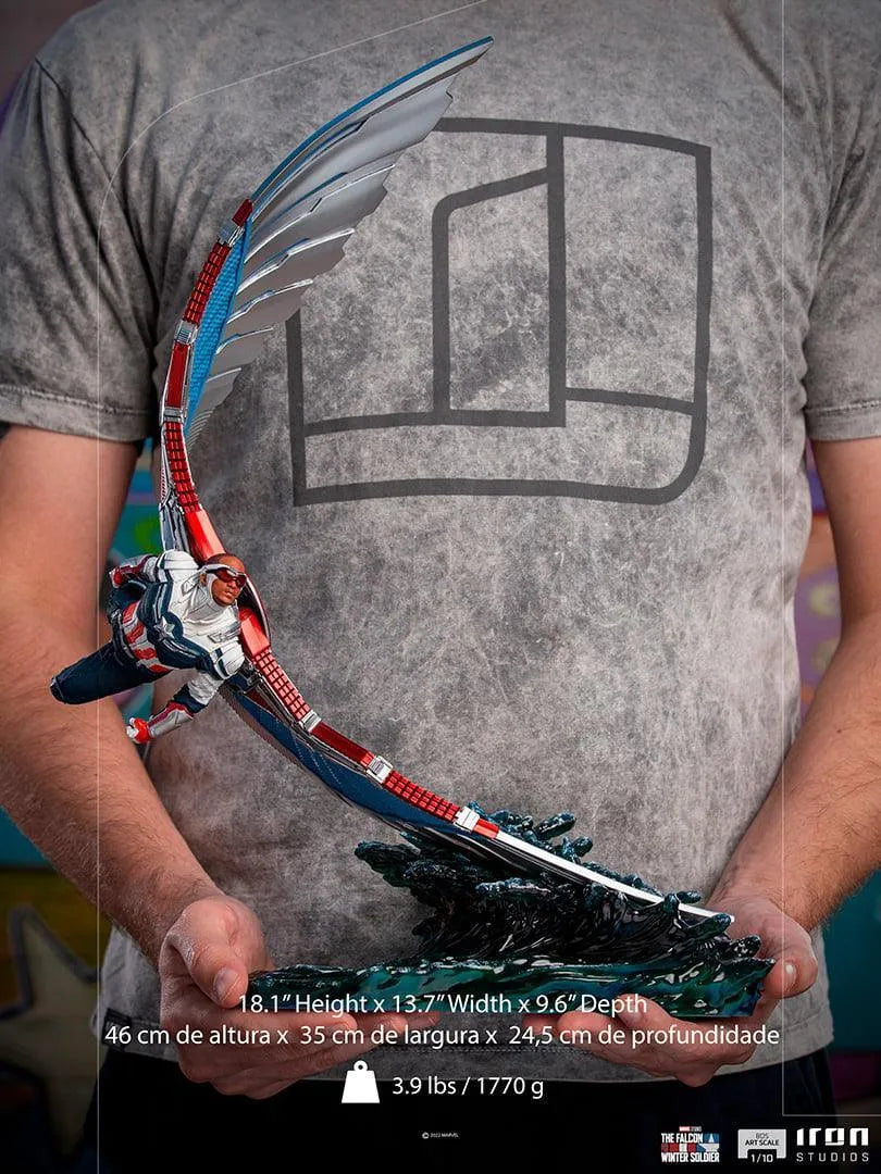 IRO29515 Falcon and the Winter Soldier - Sam Wilson Deluxe 1:10 Scale Statue - Iron Studios - Titan Pop Culture