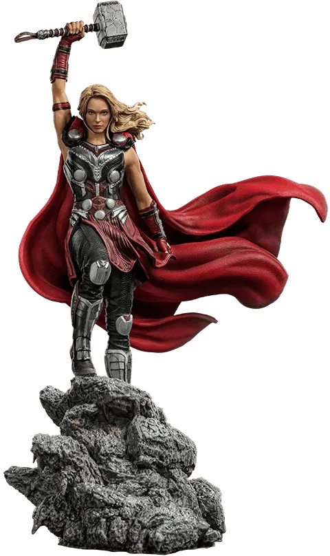 IRO51260 Thor 4: Love and Thunder - Mighty Thor (Jane Foster) 1:10 Scale Statue - Iron Studios - Titan Pop Culture