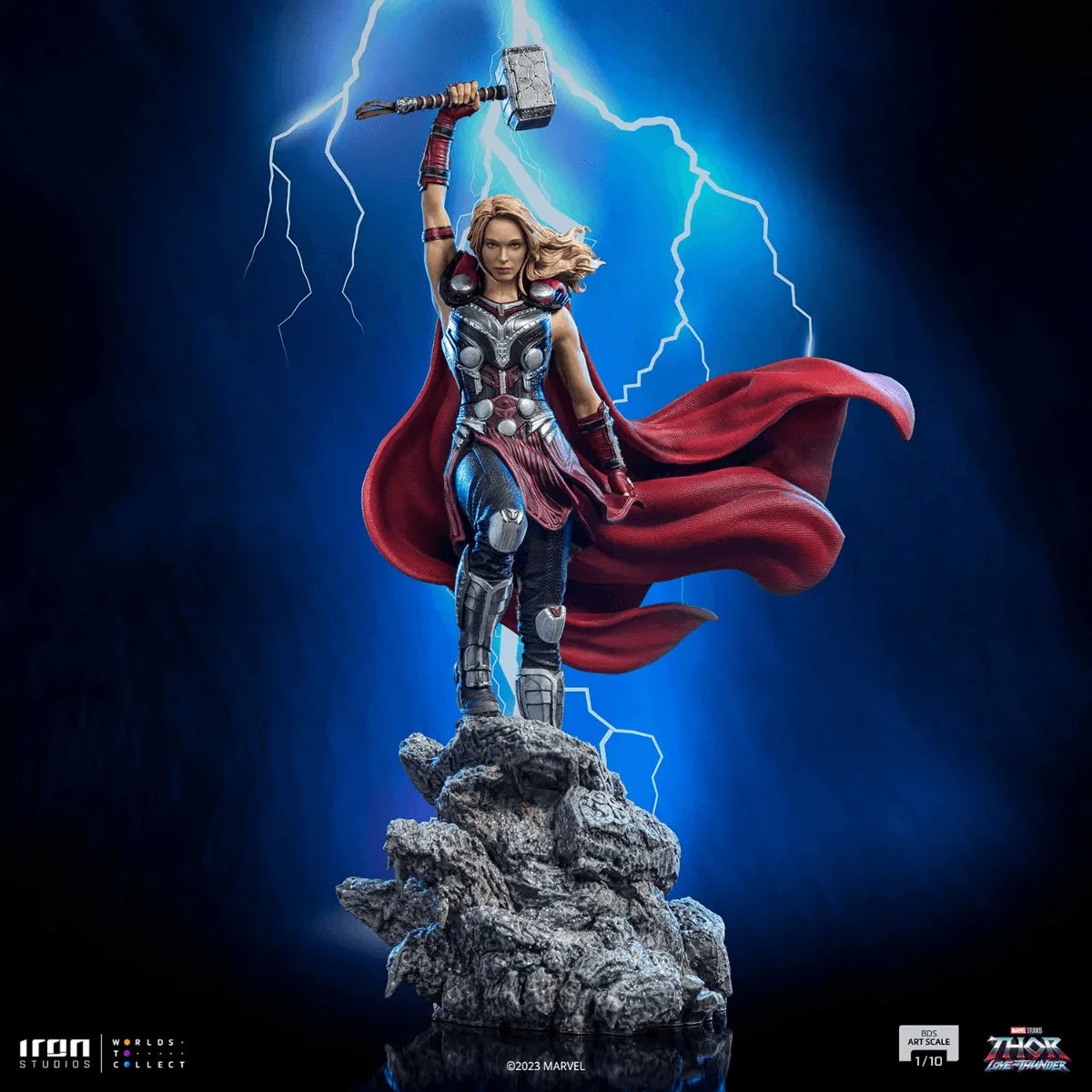 IRO51260 Thor 4: Love and Thunder - Mighty Thor (Jane Foster) 1:10 Scale Statue - Iron Studios - Titan Pop Culture