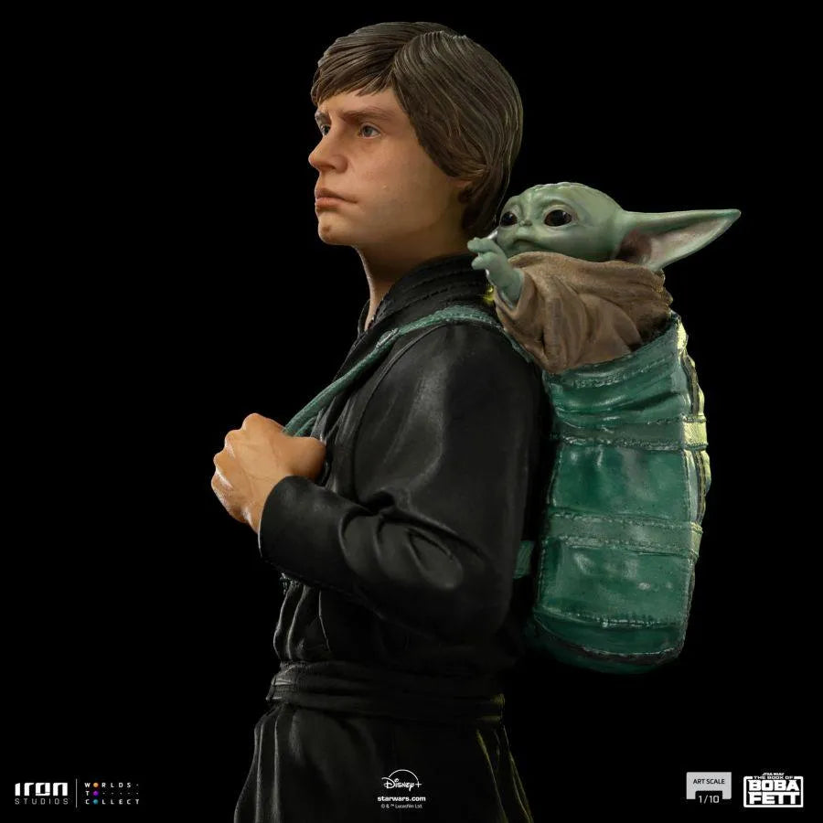 IRO52502 Star Wars: Book of Boba Fett - Luke and Grogu Training 1:10 Scale Statue - Iron Studios - Titan Pop Culture