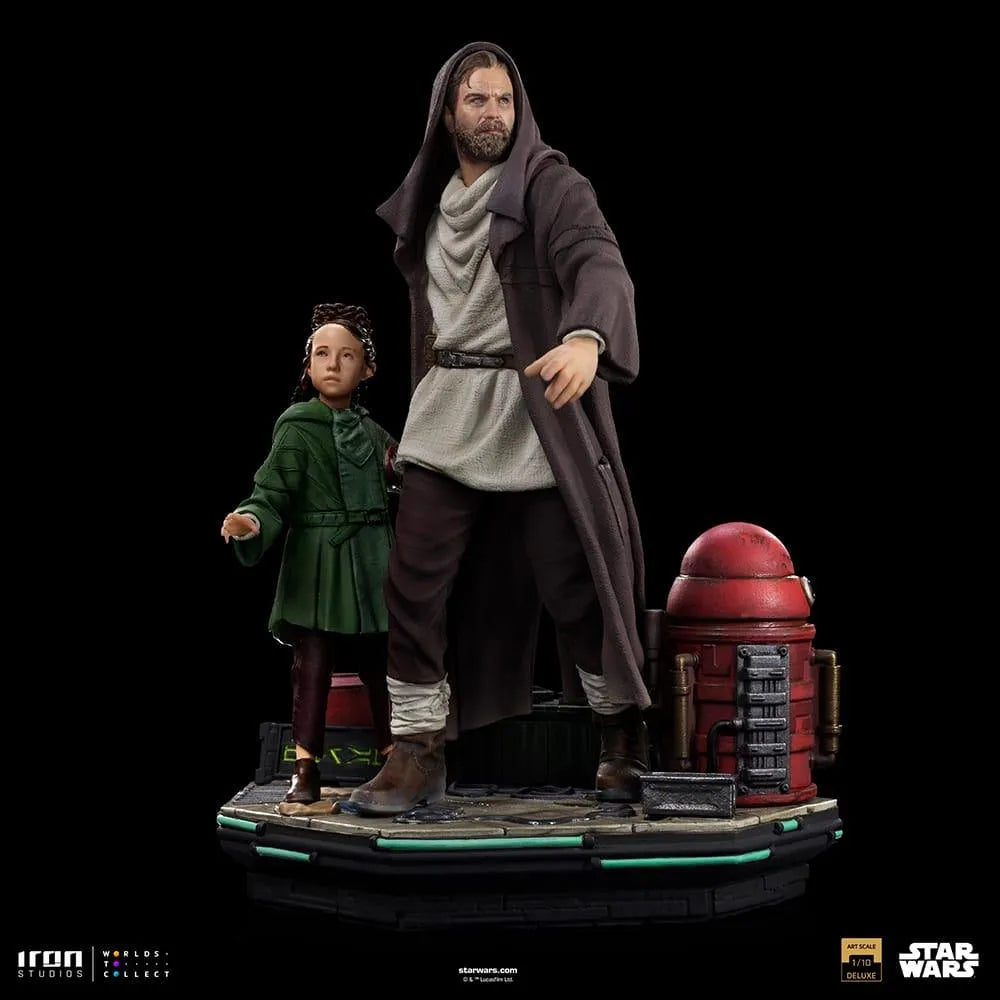 IRO52748 Star Wars - Obi-Wan & Young Leia DLX 1:10 Statue - Iron Studios - Titan Pop Culture