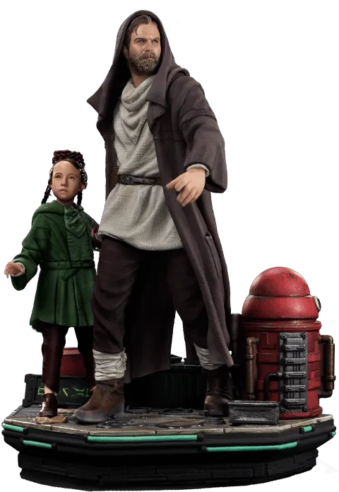 IRO52748 Star Wars - Obi-Wan & Young Leia DLX 1:10 Statue - Iron Studios - Titan Pop Culture
