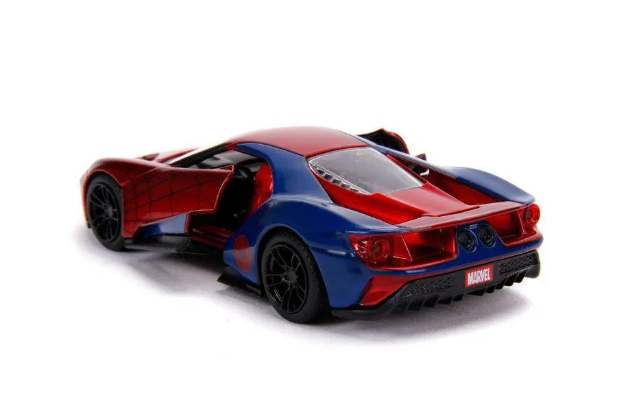 JAD30291 Marvel Comics - Spider-Man 2017 Ford GT 1:32 Hollywood Ride - Jada Toys - Titan Pop Culture