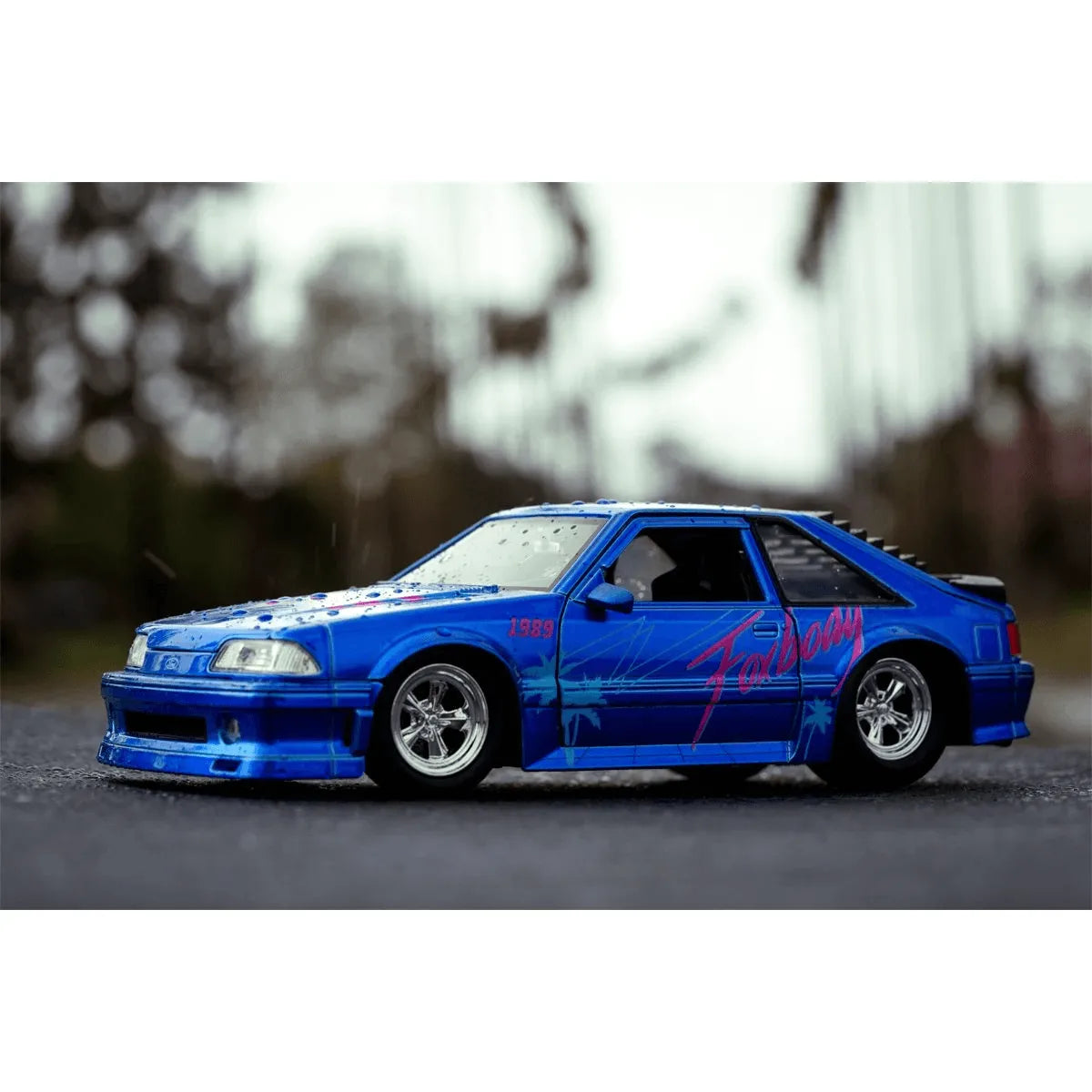 JAD31379 I Love The - 80's 1989 Ford Mustang GT 1:24 Scale - Jada Toys - Titan Pop Culture