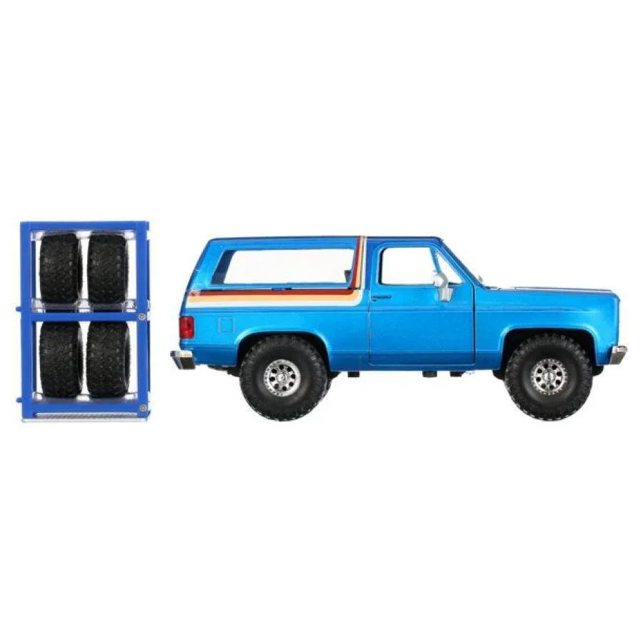 JAD31396 Just Trucks - 1980 Chevy K5 Blazer Blue 1:24 Scale - Jada Toys - Titan Pop Culture