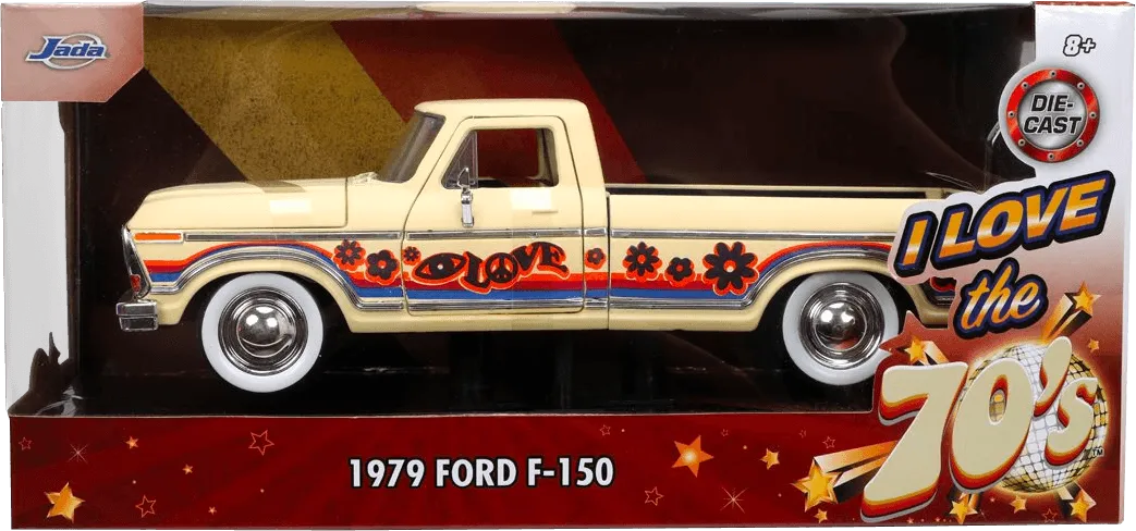 JAD31609 I Love The - 70's 1979 Ford F150 1:24 Scale - Jada Toys - Titan Pop Culture