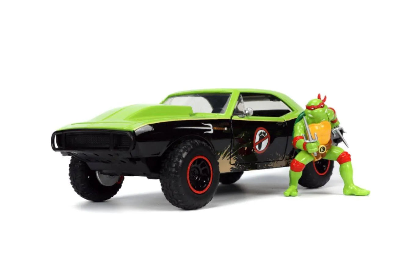 JAD33386 TMNT (TV87) - 1967 Chevrolet Camaro with Raphael 1:24 Scale - Jada Toys - Titan Pop Culture