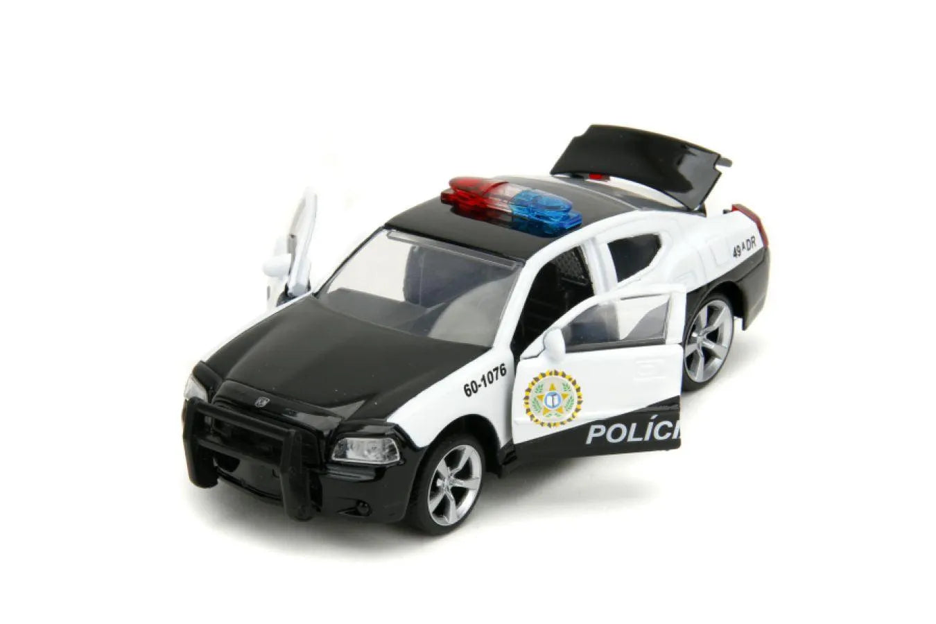 JAD33666 Fast & Furious 5 - Dodge Charger Police Car 1:32 Scale Hollywood Rides Diecast Vehicle - Jada Toys - Titan Pop Culture