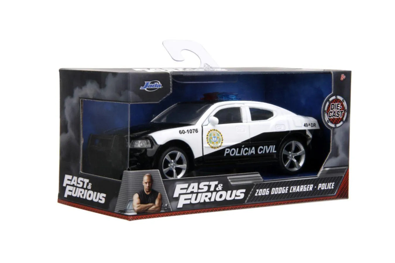 JAD33666 Fast & Furious 5 - Dodge Charger Police Car 1:32 Scale Hollywood Rides Diecast Vehicle - Jada Toys - Titan Pop Culture