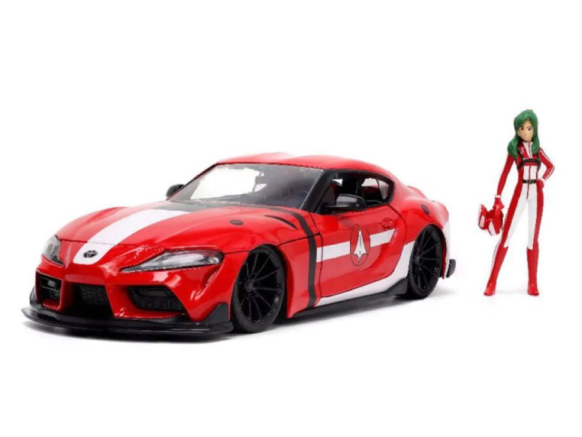 JAD33679 Robotech - 2020 Toyota Supra with Miriya 1:24 Scale Set - Jada Toys - Titan Pop Culture