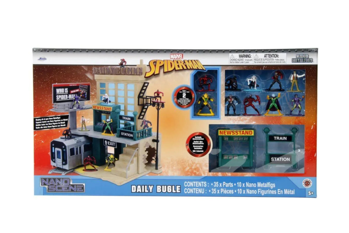 JAD33728 Spider-Man (comics) - New York City Deluxe Nano Scene Exclusive - Jada Toys - Titan Pop Culture