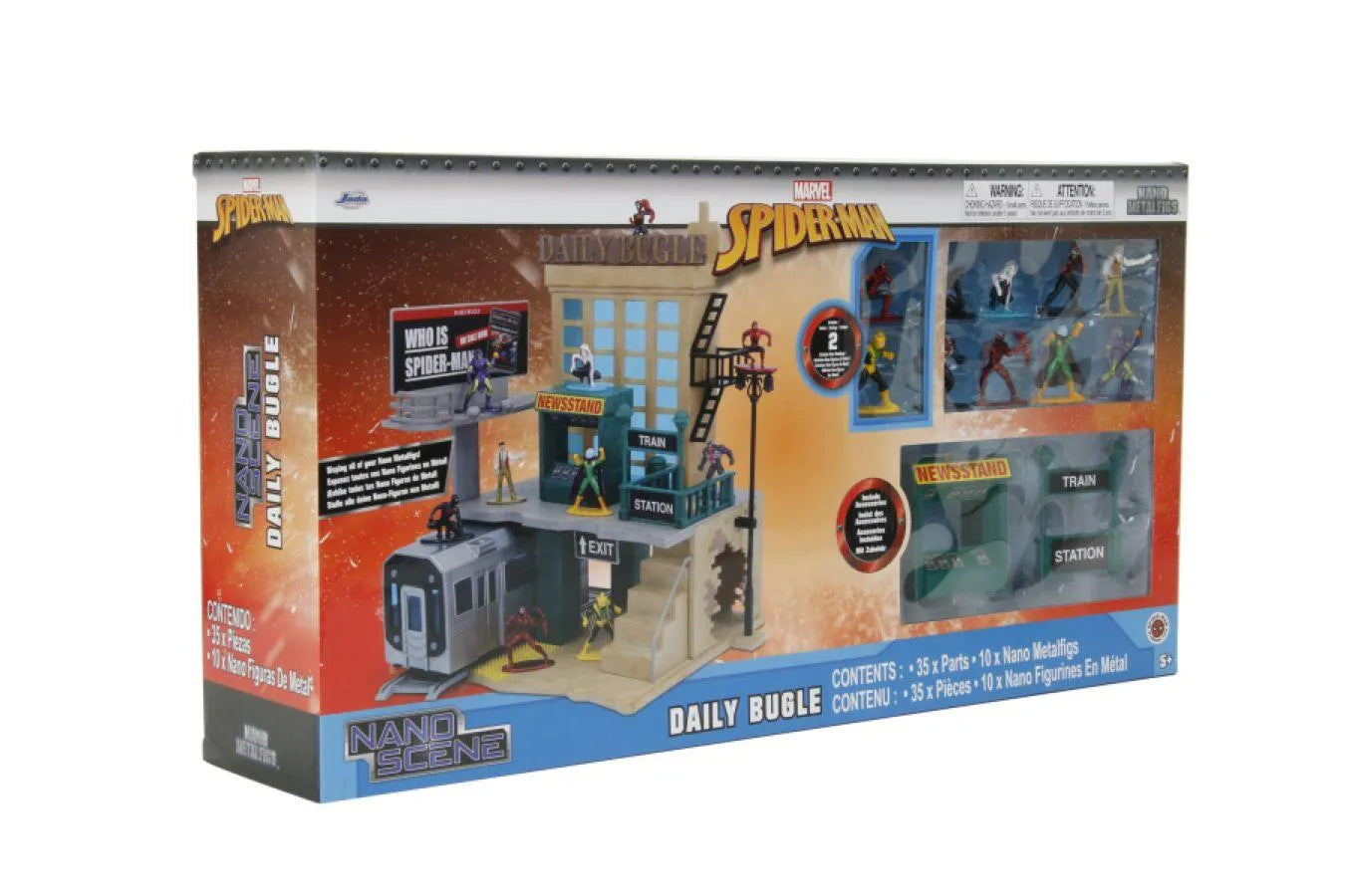 JAD33728 Spider-Man (comics) - New York City Deluxe Nano Scene Exclusive - Jada Toys - Titan Pop Culture