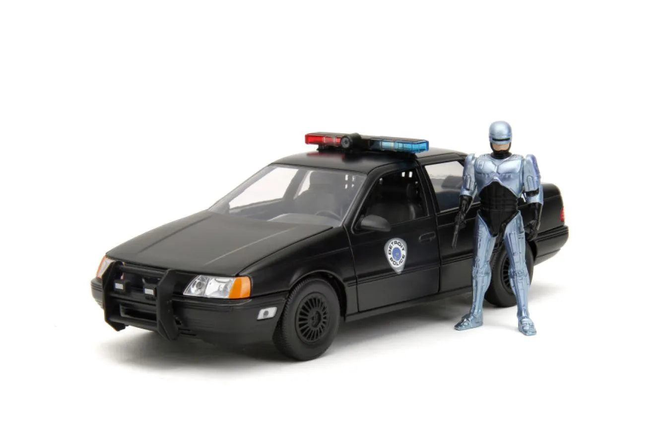JAD33743 Robocop - 1986 Ford Taurus with Robocop 1:24 Scale Set - Jada Toys - Titan Pop Culture