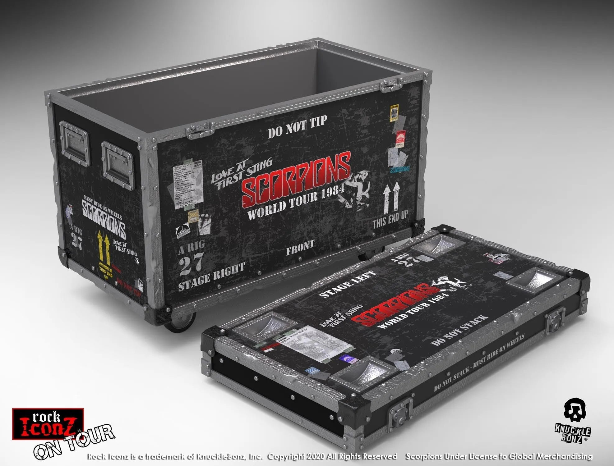 KNUSCORPCASE100 Scorpions - Road Case On Tour - KnuckleBonz - Titan Pop Culture