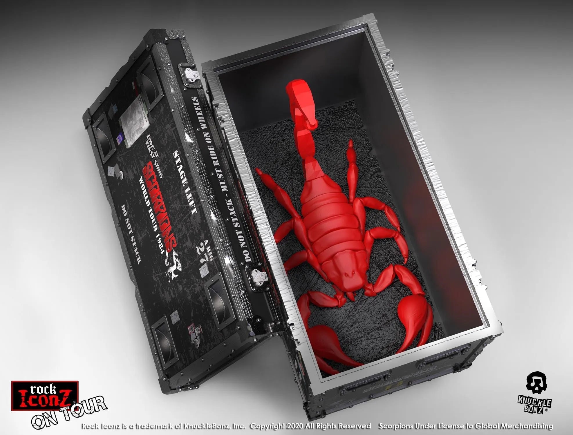 KNUSCORPCASE100 Scorpions - Road Case On Tour - KnuckleBonz - Titan Pop Culture