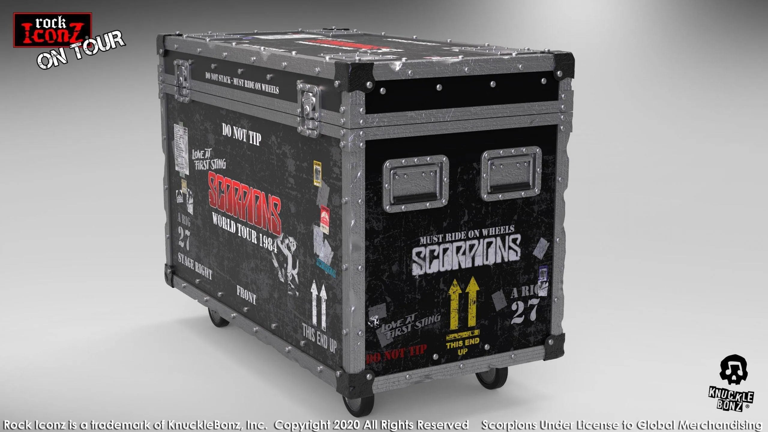 KNUSCORPCASE100 Scorpions - Road Case On Tour - KnuckleBonz - Titan Pop Culture