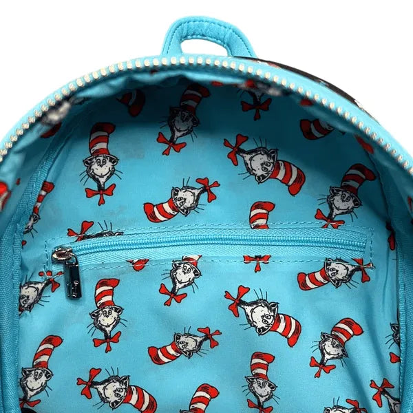 LOUDSSBK0028 Dr Seuss - Cat in the Hat US Exclusive Mini Backpack - Loungefly - Titan Pop Culture