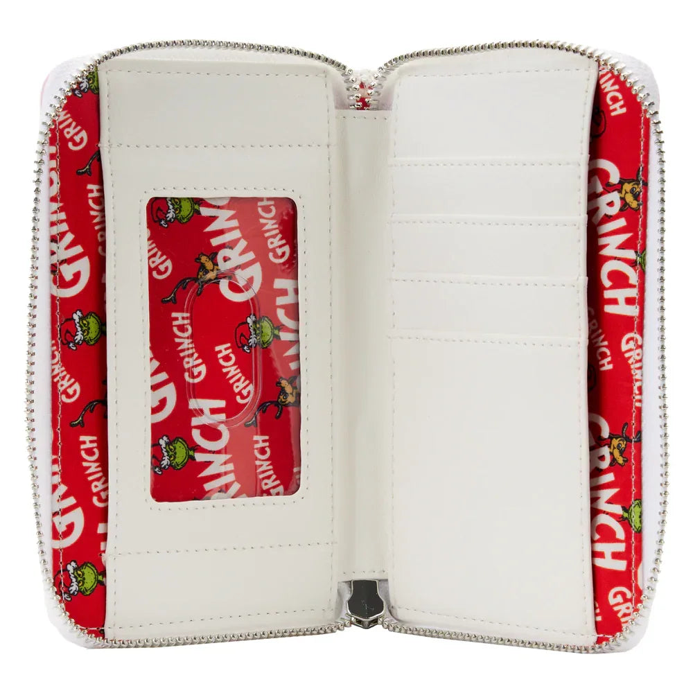 LOUDSSWA0014 Dr Seuss - The Grinch Sleigh Zip Around Purse - Loungefly - Titan Pop Culture