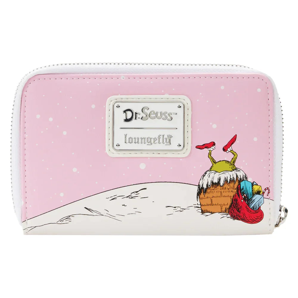 LOUDSSWA0014 Dr Seuss - The Grinch Sleigh Zip Around Purse - Loungefly - Titan Pop Culture