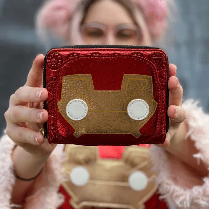 LOUMVWA0154 Iron Man - Head Zip Purse - Loungefly - Titan Pop Culture