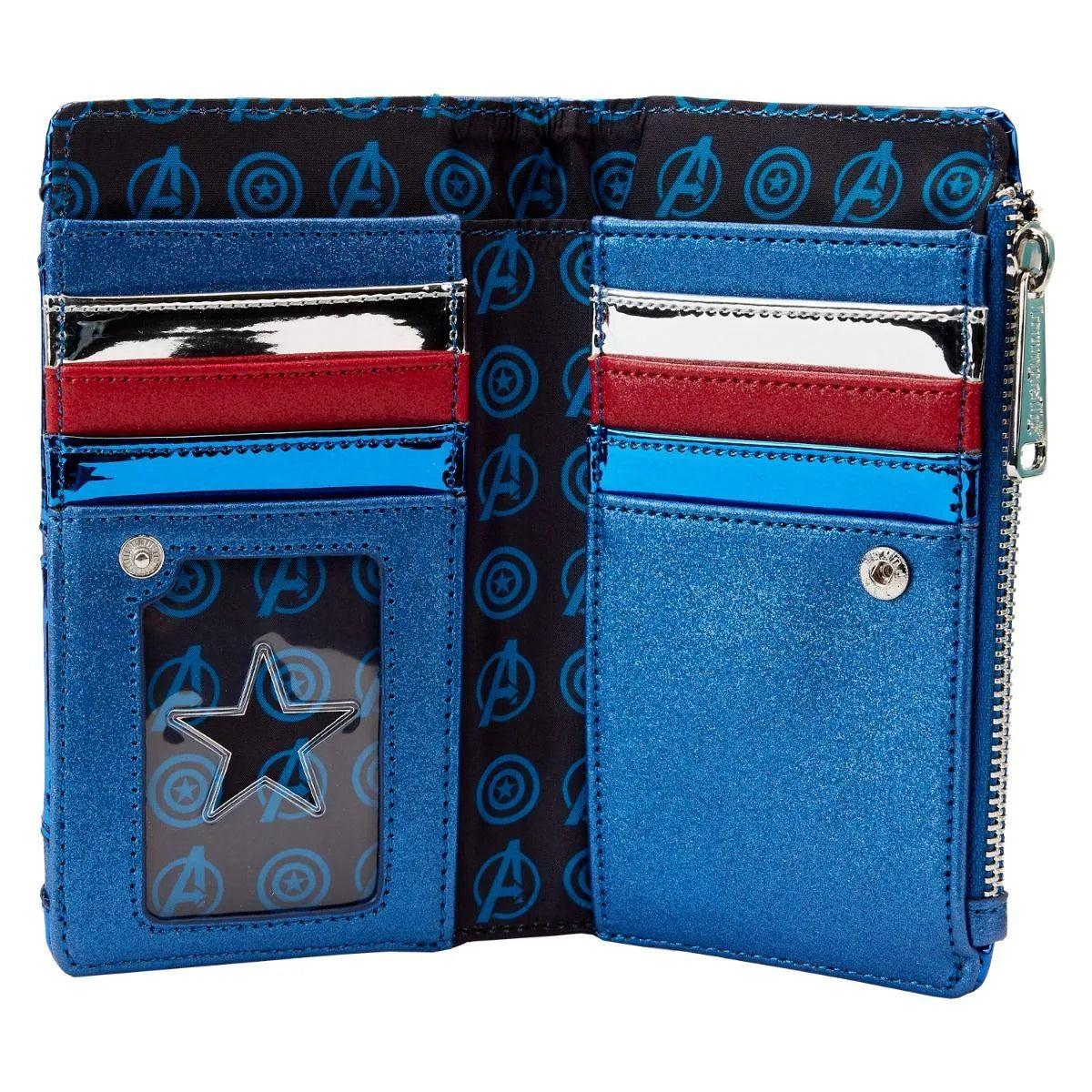 LOUMVWA0197 Marvel Comics - Captain America Costume Flap Wallet - Loungefly - Titan Pop Culture