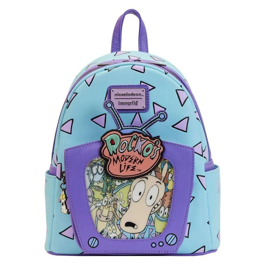 LOUNICBK0046 Rocko's Modern Life - Lenticular TV Mini Backpack - Loungefly - Titan Pop Culture