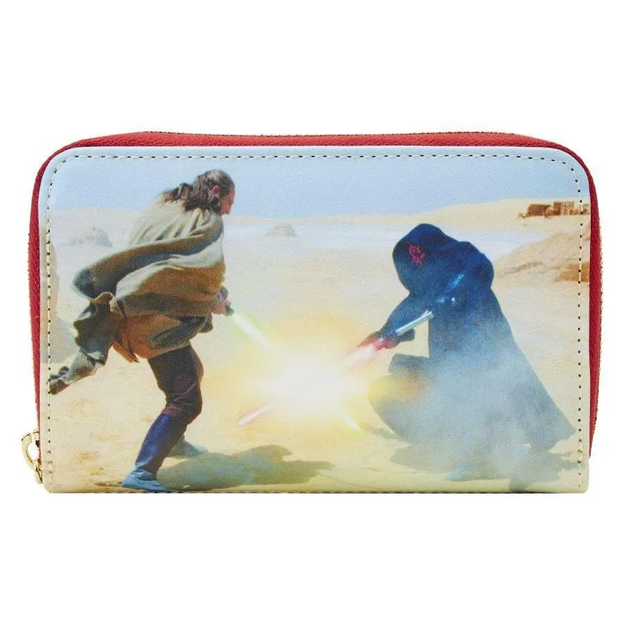 LOUSTWA0234 Star Wars: Episode One - The Phantom Menace - Scenes Zip Purse - Loungefly - Titan Pop Culture