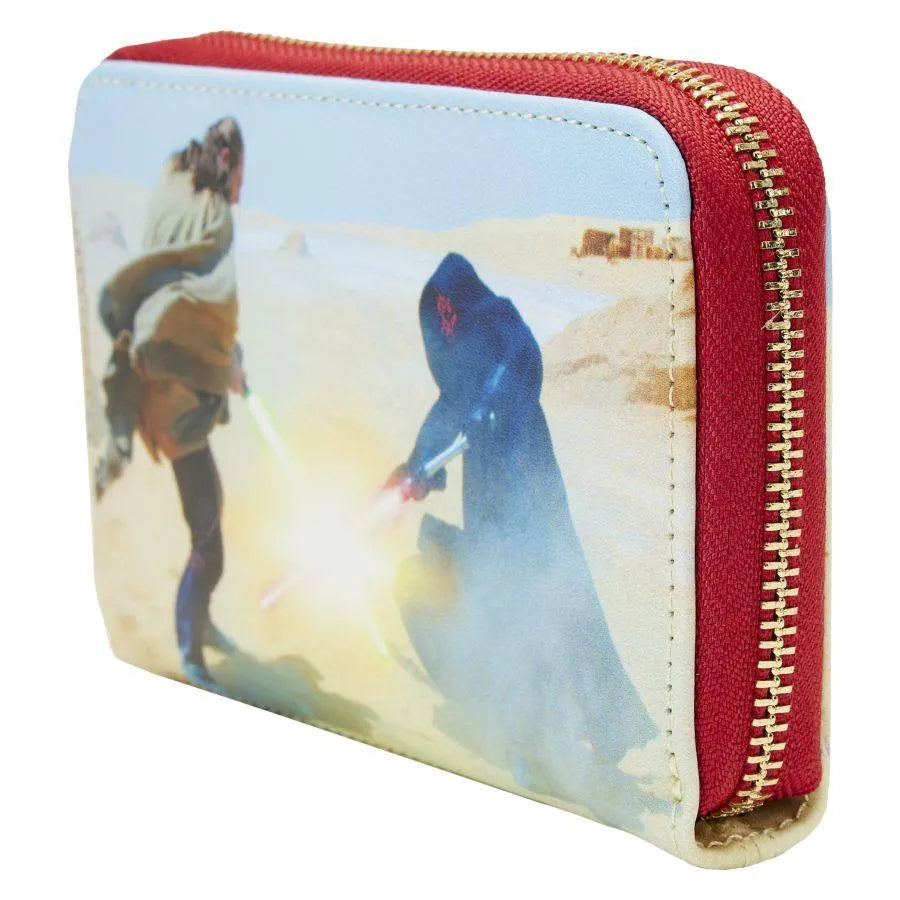 LOUSTWA0234 Star Wars: Episode One - The Phantom Menace - Scenes Zip Purse - Loungefly - Titan Pop Culture