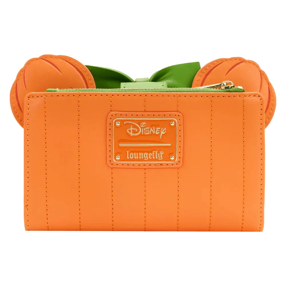 LOUWDWA2225 Disney - Minnie Mouse Pumpkin Glow Face Flap Purse - Loungefly - Titan Pop Culture
