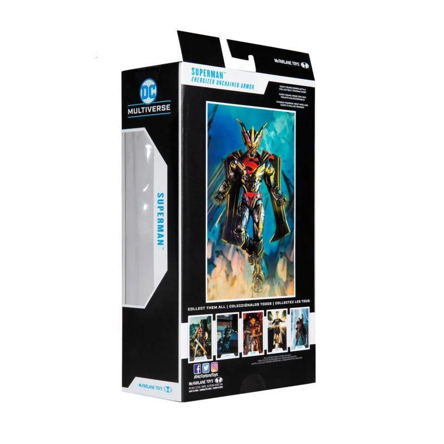 MCF15173 Superman - Superman Energized Unchained Armor Gold 7" Action Figure - McFarlane Toys - Titan Pop Culture