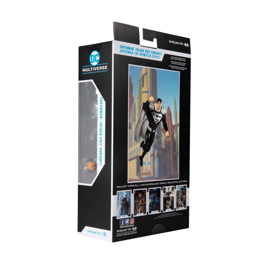 MCF15191 Superman: The Animated Series - Superman Black Suit 7" Action Figure - McFarlane Toys - Titan Pop Culture