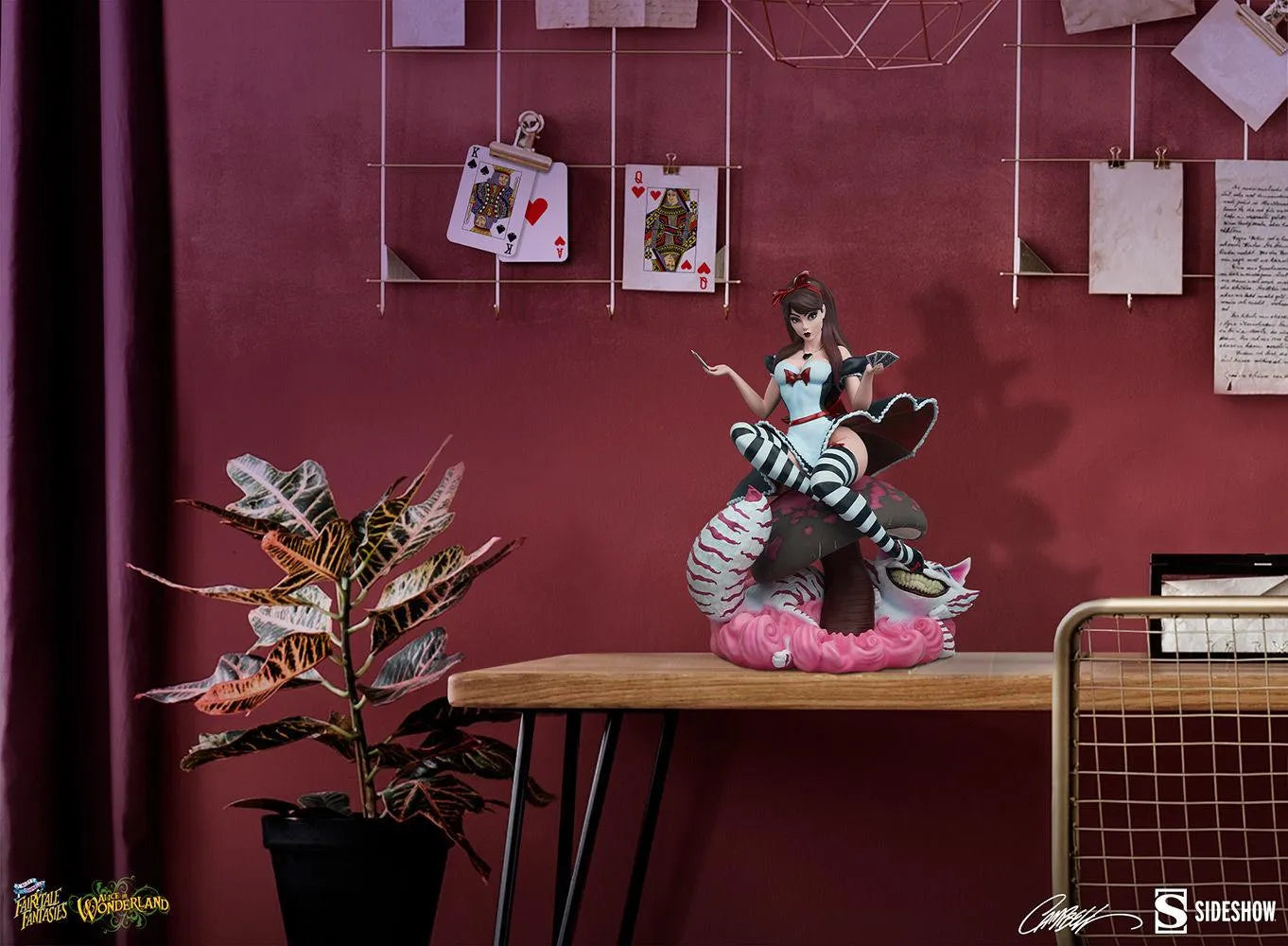 SID2005062 Fairytale Fantasies - Alice in Wonderland Game of Hearts Statue - Sideshow Collectibles - Titan Pop Culture