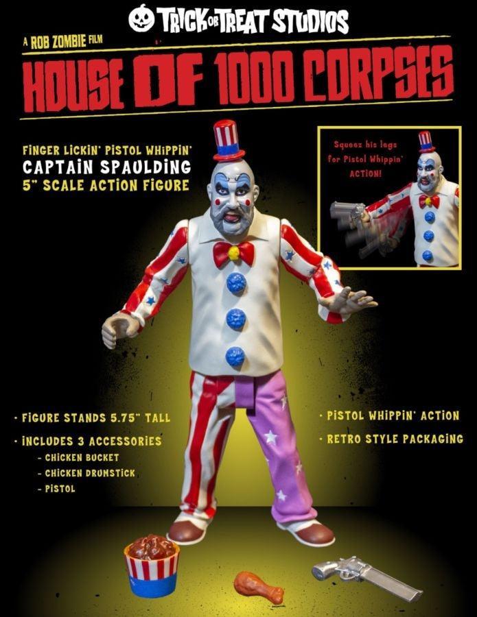 TTSTTGM140 House of 1,000 Corpses - Captain Spaulding 5" Action Figure - Trick or Treat Studios - Titan Pop Culture